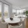 dining room with table and chairs leading to the spacious living room