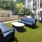 Seating area by pool 